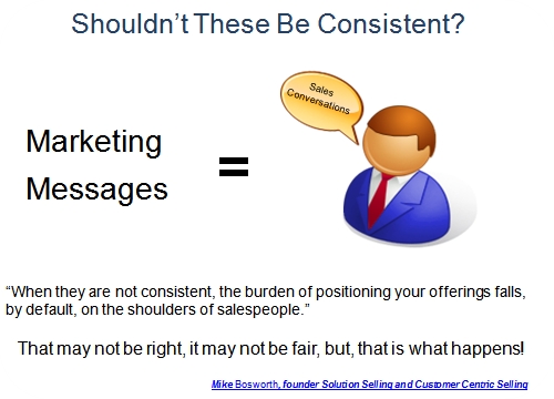 Consistent Sales Marketing Messages